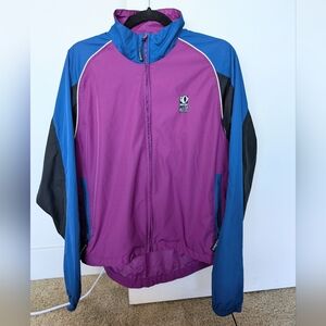 Vintage Pearl Izumi Technical Wear Windbreaker Zip Up Jacket Colorblock Sz S